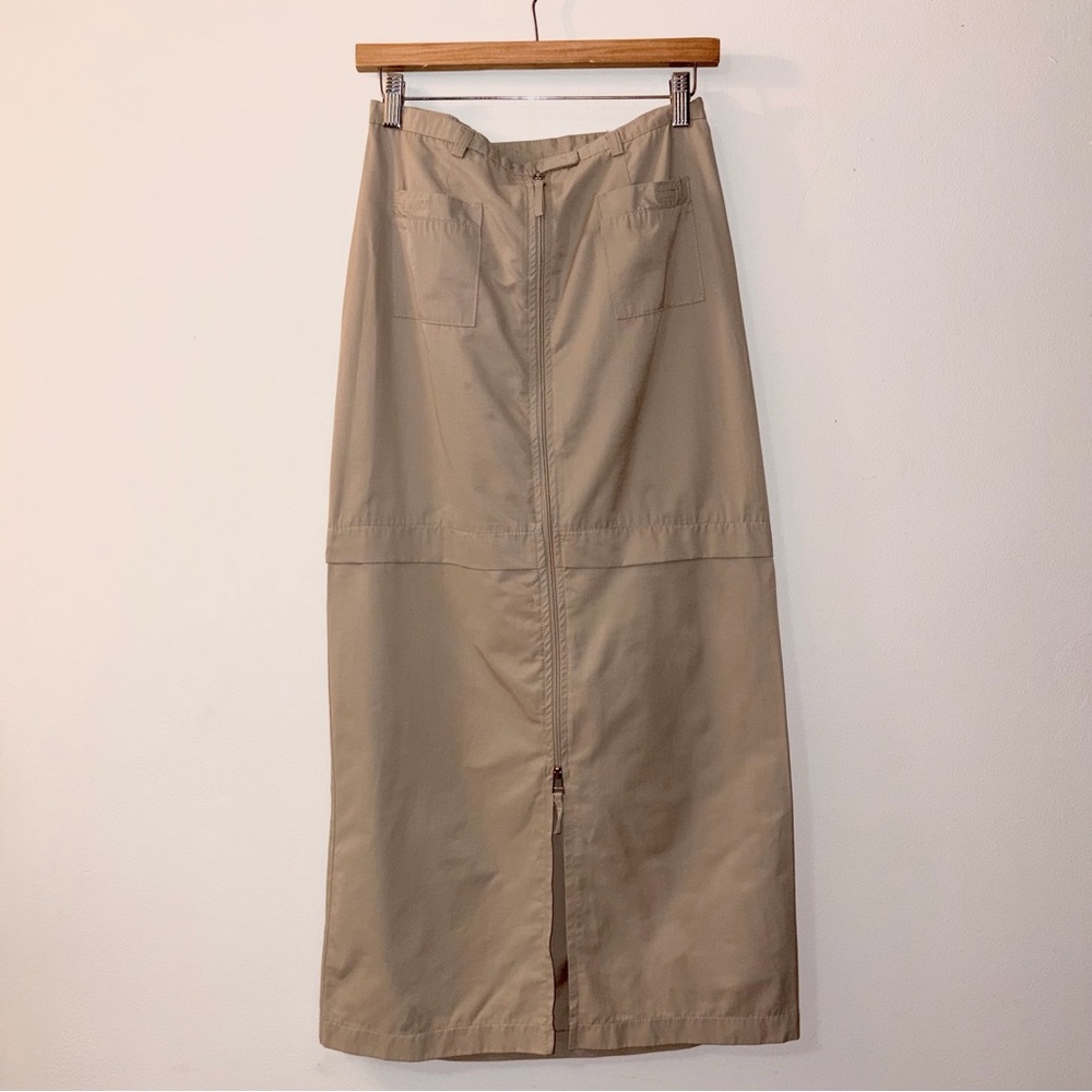 Vintage Zipper-Adjustable Cargo Skirt